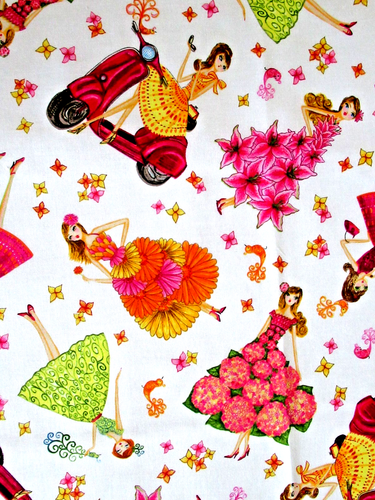 BELLA PILAR "GIRLY GIRL" ~ (44" X 20") ~ **QUILTING / TAPESTRY / WALL HANGING** - Picture 7 of 15
