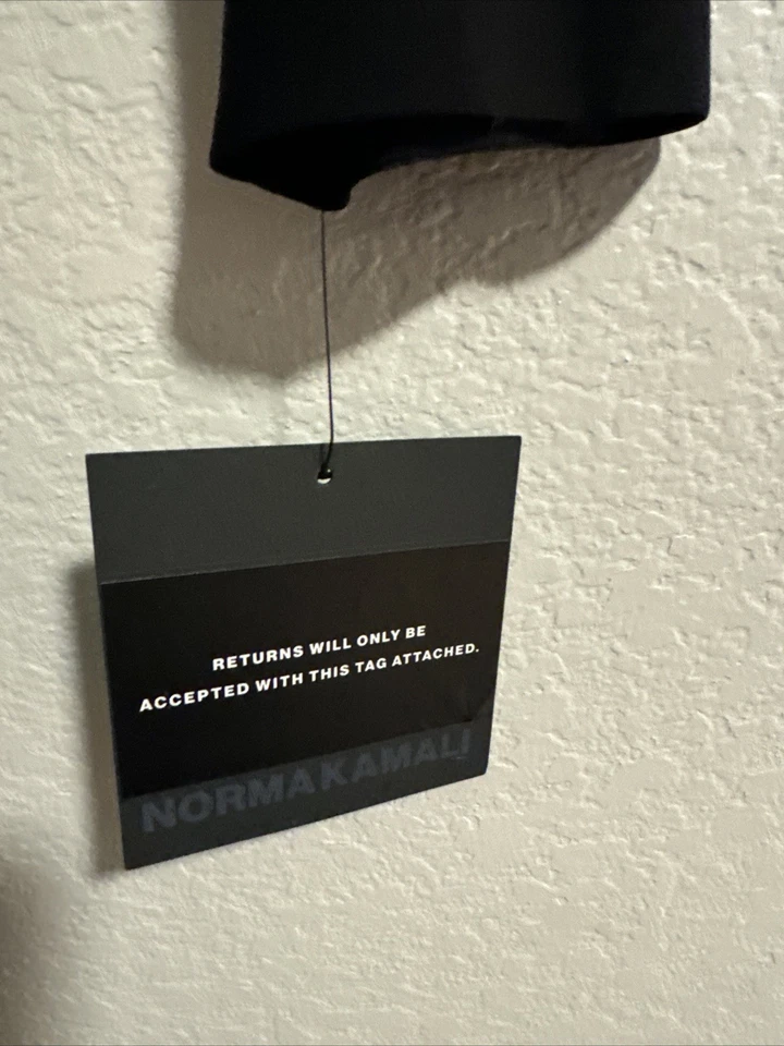 Vestido Norma Kamali Diana Para Mujer Talla M/38 Negro Manga Larga Formal Boda Gala Foto 3 de 4