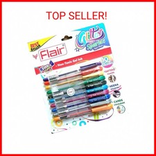 Flair Xtra Sparkle Glitter Gel 10 Colours Xtra Sparkle Gel Pen