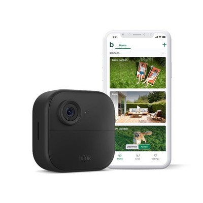 Blink Outdoor 4 Kamera - Wireless HD Smart Security Zusatzkamera, SCHWARZ 