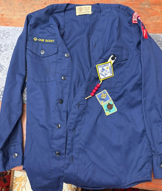Vintage 60-70’s Cub Scout Shirt With Badges