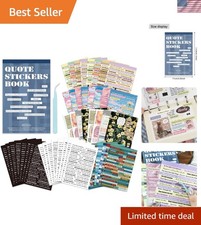 2346PCS Quote Stickers,48 Sheets Scrapbook Supplies Kit Word Stickers for Jou...