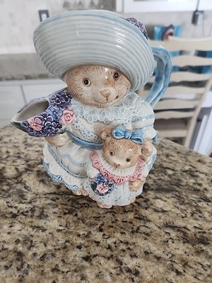 Fitz And Floyd HYDRANGEA BEAR Water Pitcher 1.875 Quart | eBay