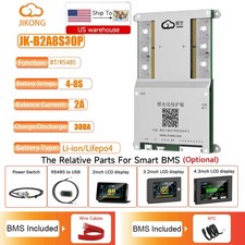 JK BMS 4S-8S 12V-24V 300A Li-ion LiFePo4 BMS with 2A Active Balance BT/RS485 lot