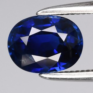 💎 1.10ct 6.7x5mm VVS Oval Natural Peacock Blue Sapphire Heated Madagascar Gem