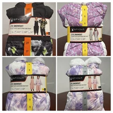 Spyder 2PC Snowsuit Jacket With Matching Bib Fleece Lined Water Resistant