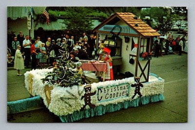 Frankenmuth Michigan Bavarian Festival Christmas Cookies Float Postcard 1973