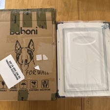 Baboni Pet Door for Wall,3-Flap,Steel Frame and Telescoping Tunnel, MEDIUM