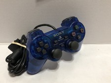Official Sony PlayStation 2 (PS2) DualShock 2 Controller SCPH-10010 Wired Blue