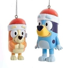 Kurt Adler Bluey and Bingo Ornaments, 2 Assorted