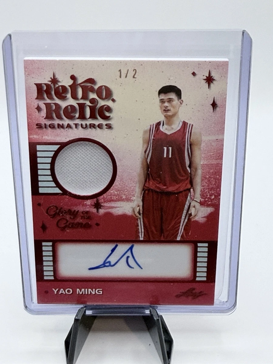 Yao Ming Basketball Autographed Sports Trading Cards & Accessories