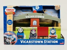 Vicarstown Station Thomas Friends Wooden Railway Lights & Sounds Working w/ Box