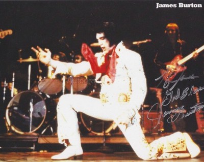 James Burton Hand Signed 8x10 Photo Autograph Guitarist Elvis Presley TCB Band G