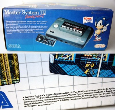 RARE VINTAGE 1992 SEGA MASTER SYSTEM III COMPACT CONSOLE SONIC TEC