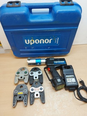 Klauke Uponor UP75 Akku Pressmaschine Presszange 4 x U Presbacken Unipipe Unicor