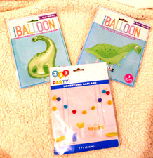 New 3 Piece Dinosaur Foil Birthday Party Balloon Set Of 3 Decorations