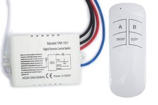 NAMVO Wall Switch and Remote Control oneWay ON/Off 220V  240V Light Digital R...