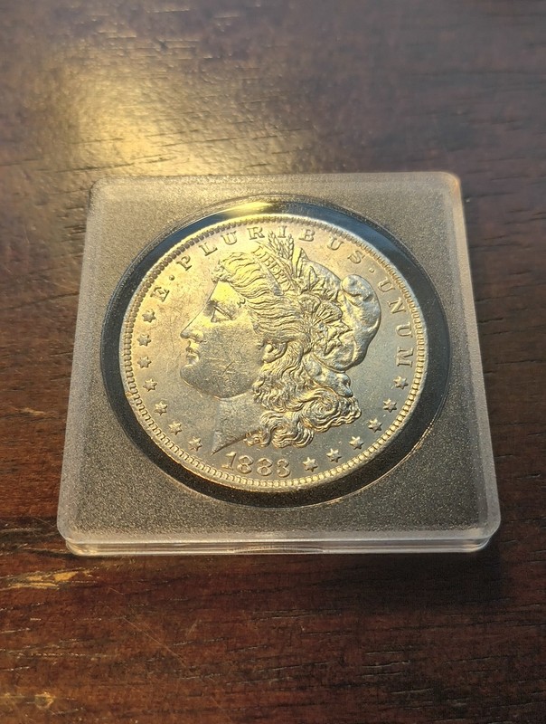1883 o morgan silver dollar - 0.9 silver - bu