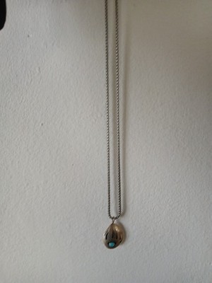 Native American Necklace Bear Paw Turquoise