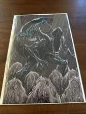 Eddie Nunez Alien Shadow Rain B/W 6/25 Remarked W/ COA