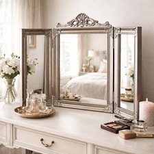 Large Trifold Vanity Mirror Dressing Table Folding Home Decor Gift Decorative