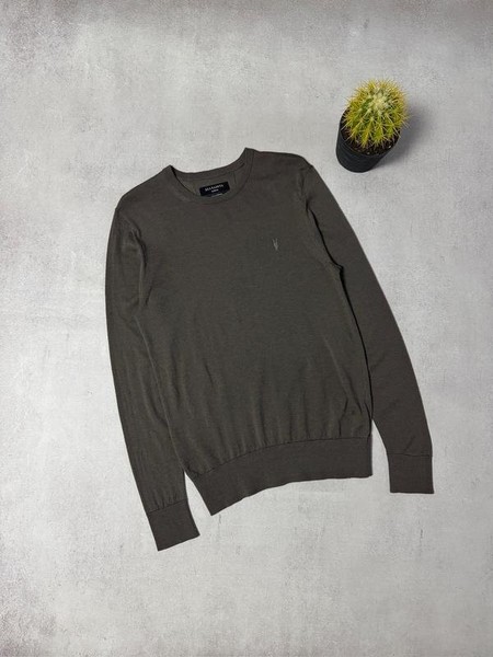 Men AllSaints Sweater Brown Wool 38