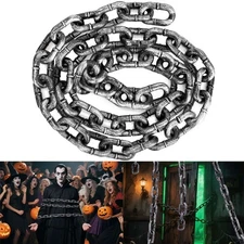 Huge Fake Chain Link Haunted House Prop Halloween Party Decor Costume Accessory