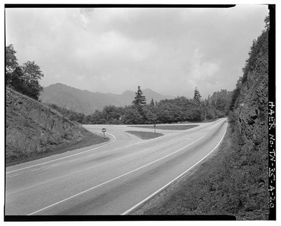 20. Intersection Newfound Gap Road Clingman's Dome Road looking NNE. -