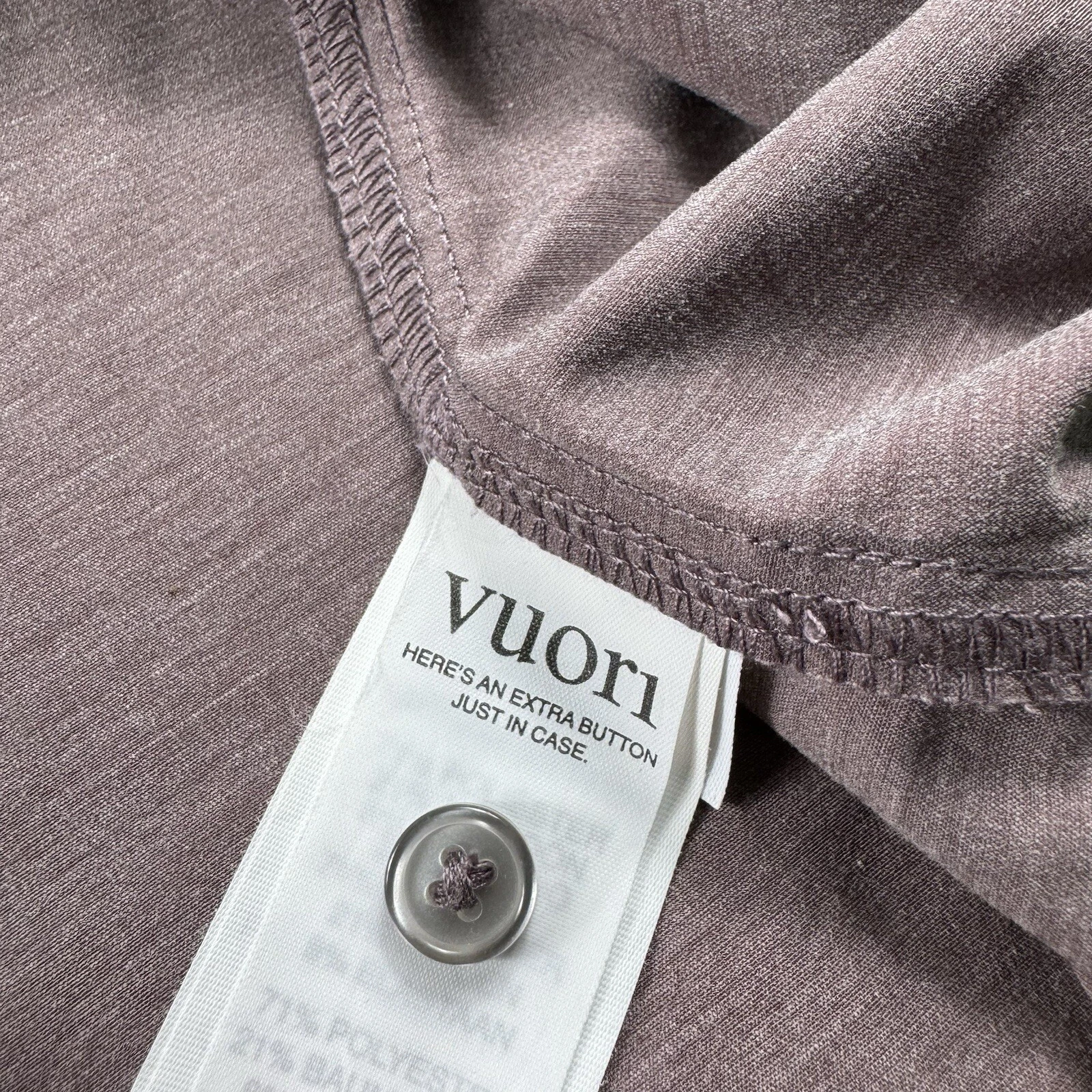 vuori brown bridge button down geometric circles v184 shirt