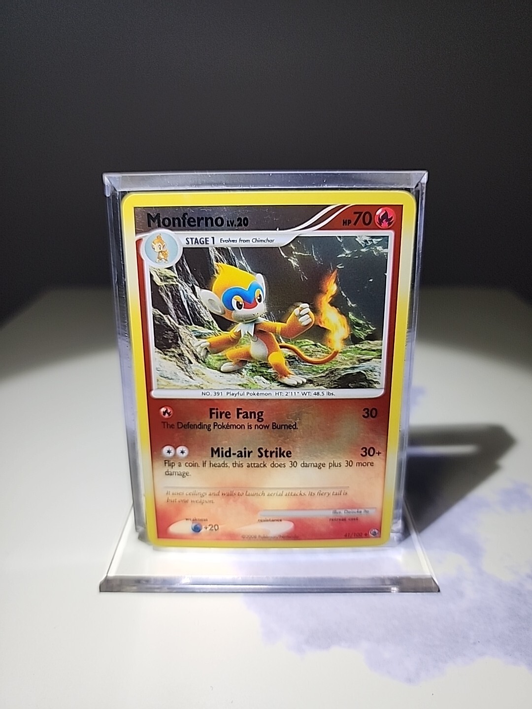 Monferno 41/100 Reverse Holo Majestic Dawn Pokémon Card LP/NM