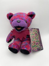 Jack A Roe Grateful Dead 7 Bean Bear Plush By Liquid Blue, Vintage