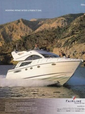 Rare 2004 Fairlane Phantom 40 Cabin Cruiser Boat Print-Ad / Great Photo