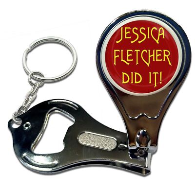 Jessica Fletcher Did It Nagelknipser Flaschenöffner Schlüsselanhänger (63 mm x 35 mm)