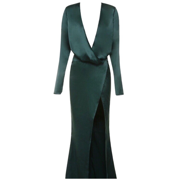 HOUSE OF CB 'Serafina' Teal Draped Maxi Dress, BNWT, Size XS (8