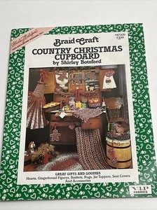 BraidCraft Christmas Country Cupboard Braided Ornament Tree Skirt Rug Pattern