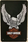 TIN SIGN 8x12 Harley Davidson motorcycle eagle biker home garage shop wall  Br9a