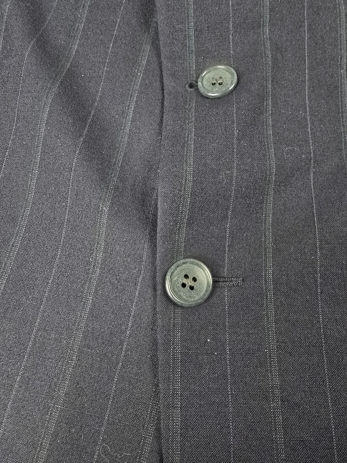 Giacca tuta Y2K Yves Saint Laurent YSL blazer lana righe cappotto sportivo 44 Francia