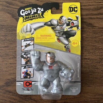New mini Heroes of Goo Jit Zu Minis Marvel Spider-man CYBORG Stretch 2.5''