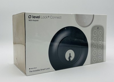 Level - Lock+ Connect w/ Keypad Smart Lock Bluetooth/Wi-Fi Deadbolt -Matte Black