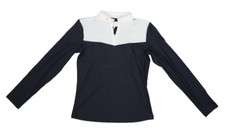 Equestro Mesh Equestrian Racing Jersey Shirt Competition Long Sleeve Womens L