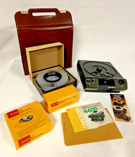 Working Kodak Carousel Slide Projector 4600  Lens, Carrying Case, Tray, Papers