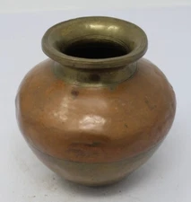 Ancient Rare Hand Crafted Copper Brass Mughal Surai Mughal Liquor Pot