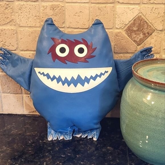 Vintage 1960s Orginal Uniroyal Nauga Monster Blue w/ White and