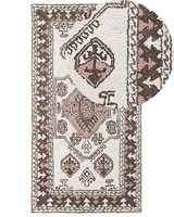 Handgetufteter Retro-Teppich Orientalisches Muster 80 X 150 Cm Mehrfarbig Tomarz