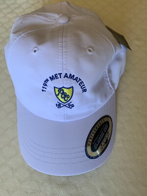New 119th MET Amateur Golf Hat Classic Cut White Adjustable by AHEAD (N-10)