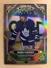  2020-21 UD stature Mikko lehtonen rookie black