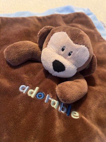First Impressions Lovey Monkey Adorable Brown and Blue - Picture 2 of 4