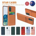 Case For Samsung S21 S20 Plus Ultra Card Holder Wallet Slim Soft Cover