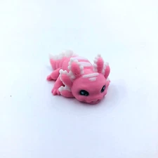 3D Printed Axolotl Pink Cheeky Candy Axo Cute Adorable Baby Mud Puppy US Made