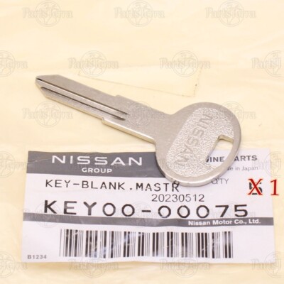 Nissan Skyline Gt-r R32 Genuine Key Blank Spare Key00-00075 Uncut